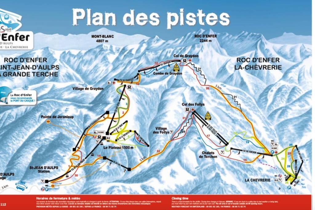 Le Relai S31 - Grand Et Lumineux Studio Avec Coin Montagne 4-6 Pers, Tout Equipe, Avec Wifi, A 30M Des Pistes Avec Un Grand Balcon, Draps Non Compris Saint-Jean-dʼAulps Zewnętrze zdjęcie