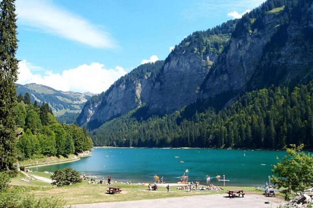 Le Relai S31 - Grand Et Lumineux Studio Avec Coin Montagne 4-6 Pers, Tout Equipe, Avec Wifi, A 30M Des Pistes Avec Un Grand Balcon, Draps Non Compris Saint-Jean-dʼAulps Zewnętrze zdjęcie
